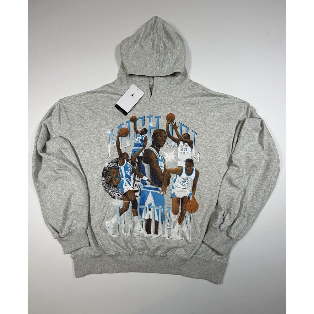 Nike Air Jordan Retro Flight Hoodie M North Carolina Tarheels UNC HV0113-050 NWT